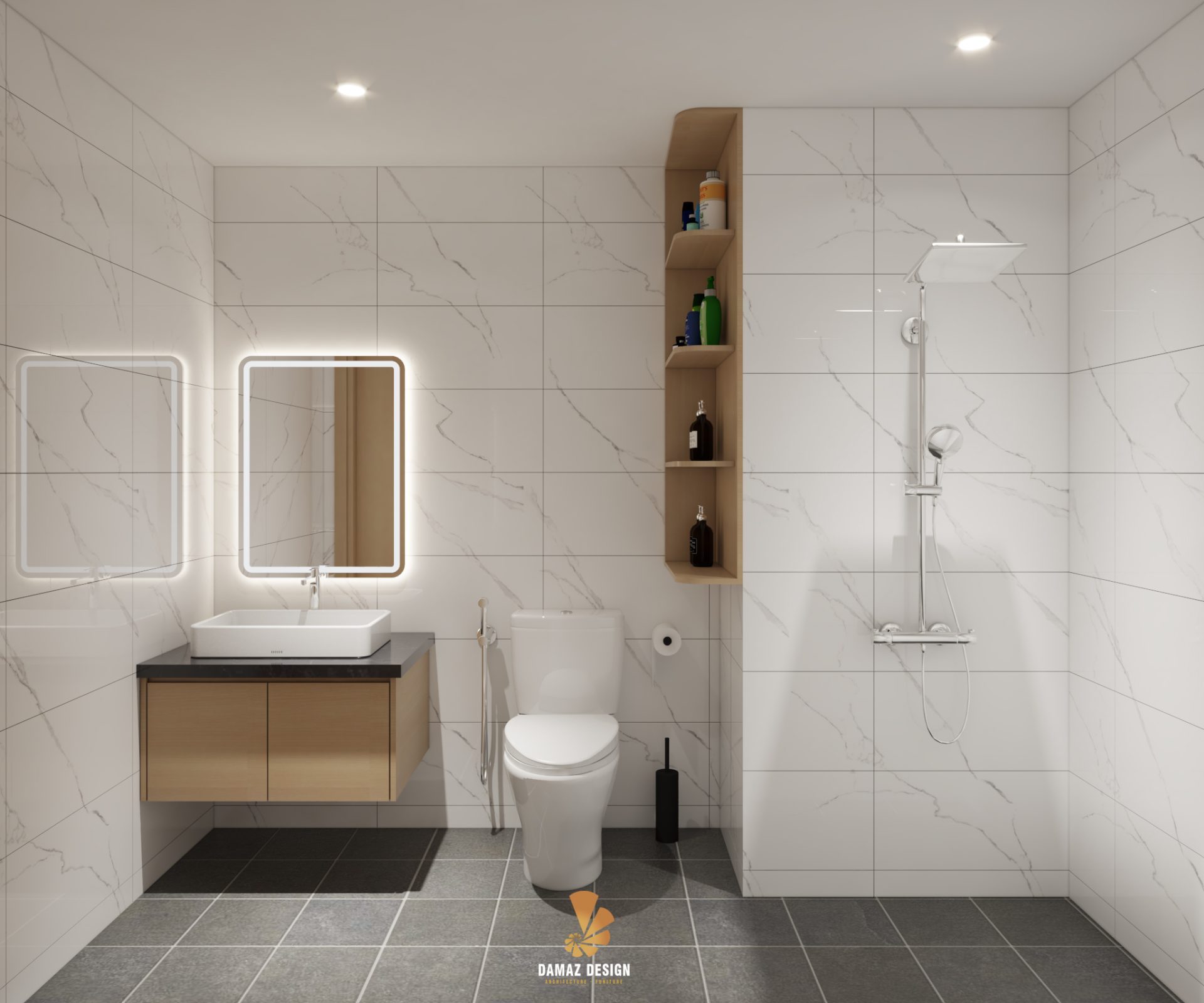 Thiết kế nhà vệ sinh hiện đại