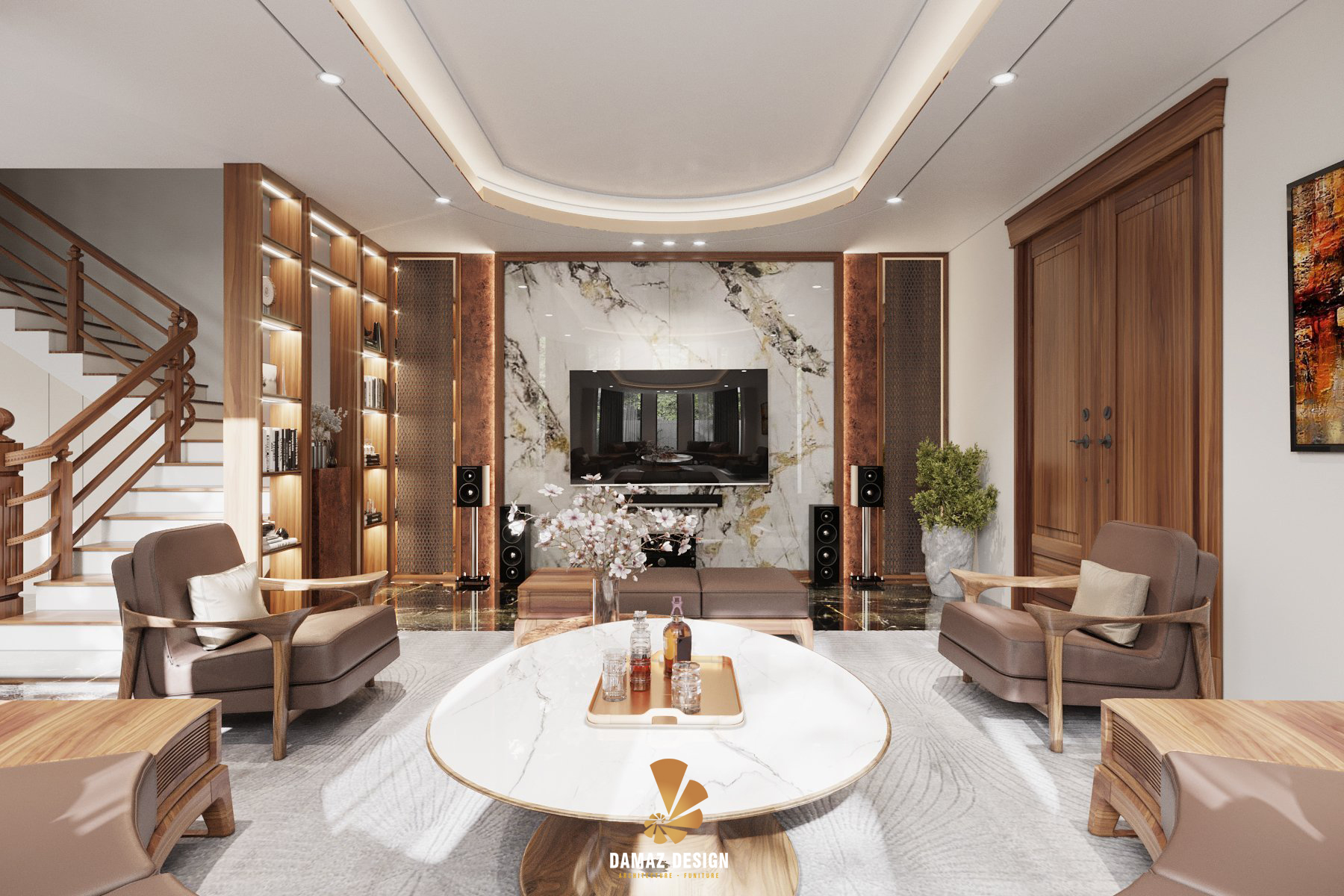 thiết kế nội thất villa