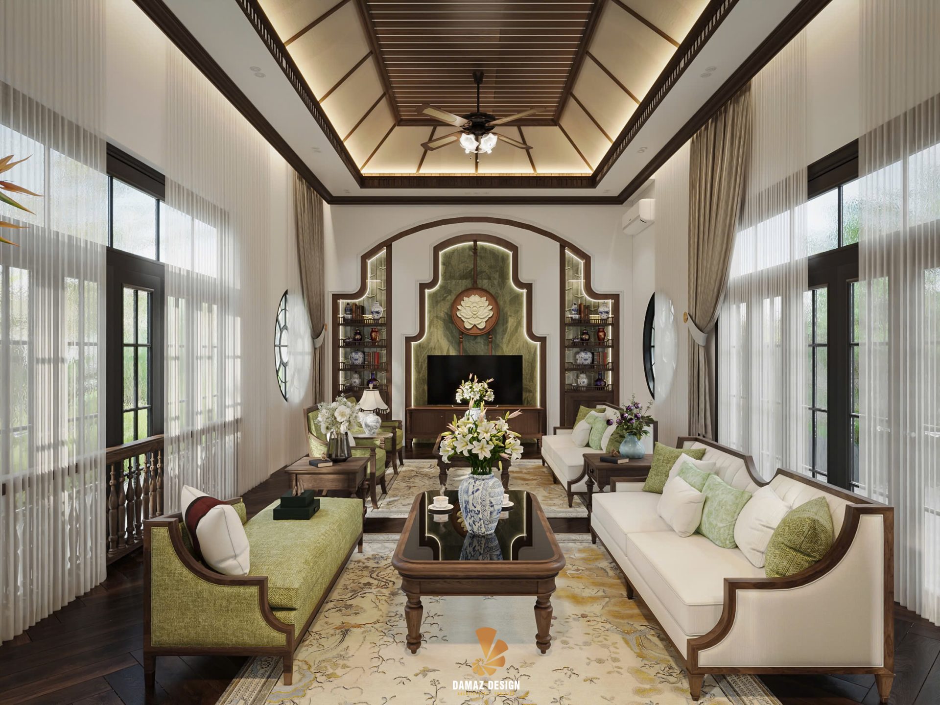 thiết kế nội thất villa