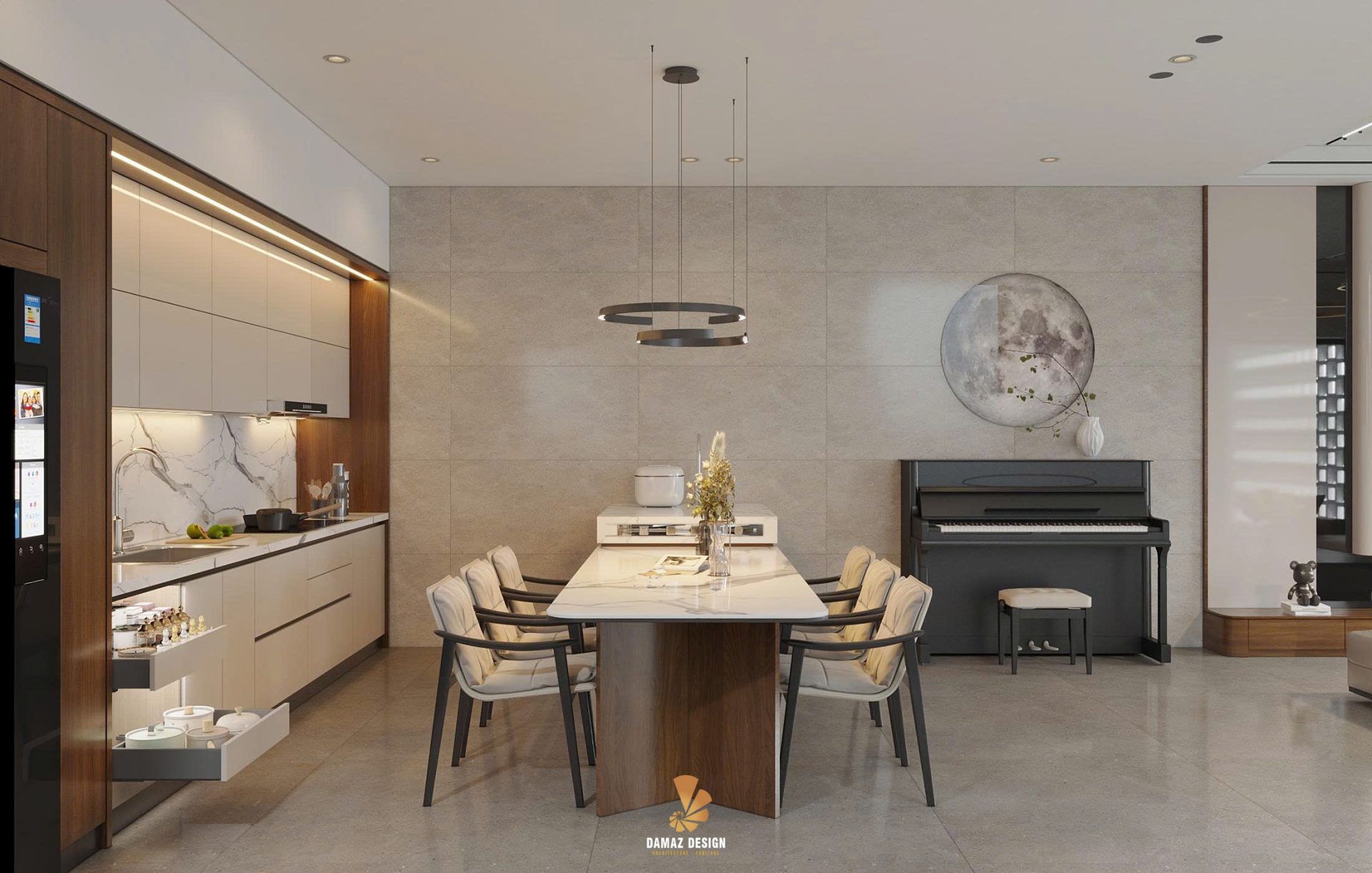 thiết kế bếp thông minh