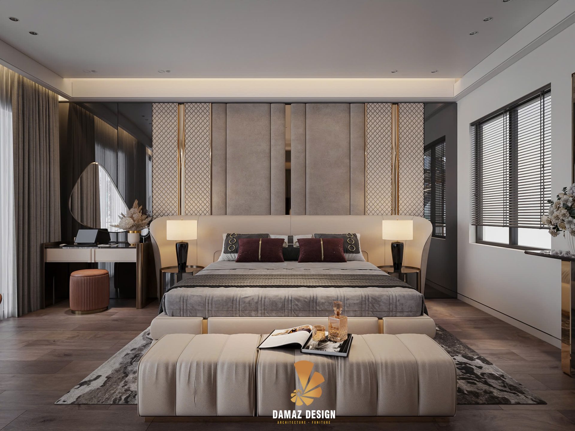 Nội thất phòng ngủ nhà 2 tầng phong cách hiện đại tại Nghệ An