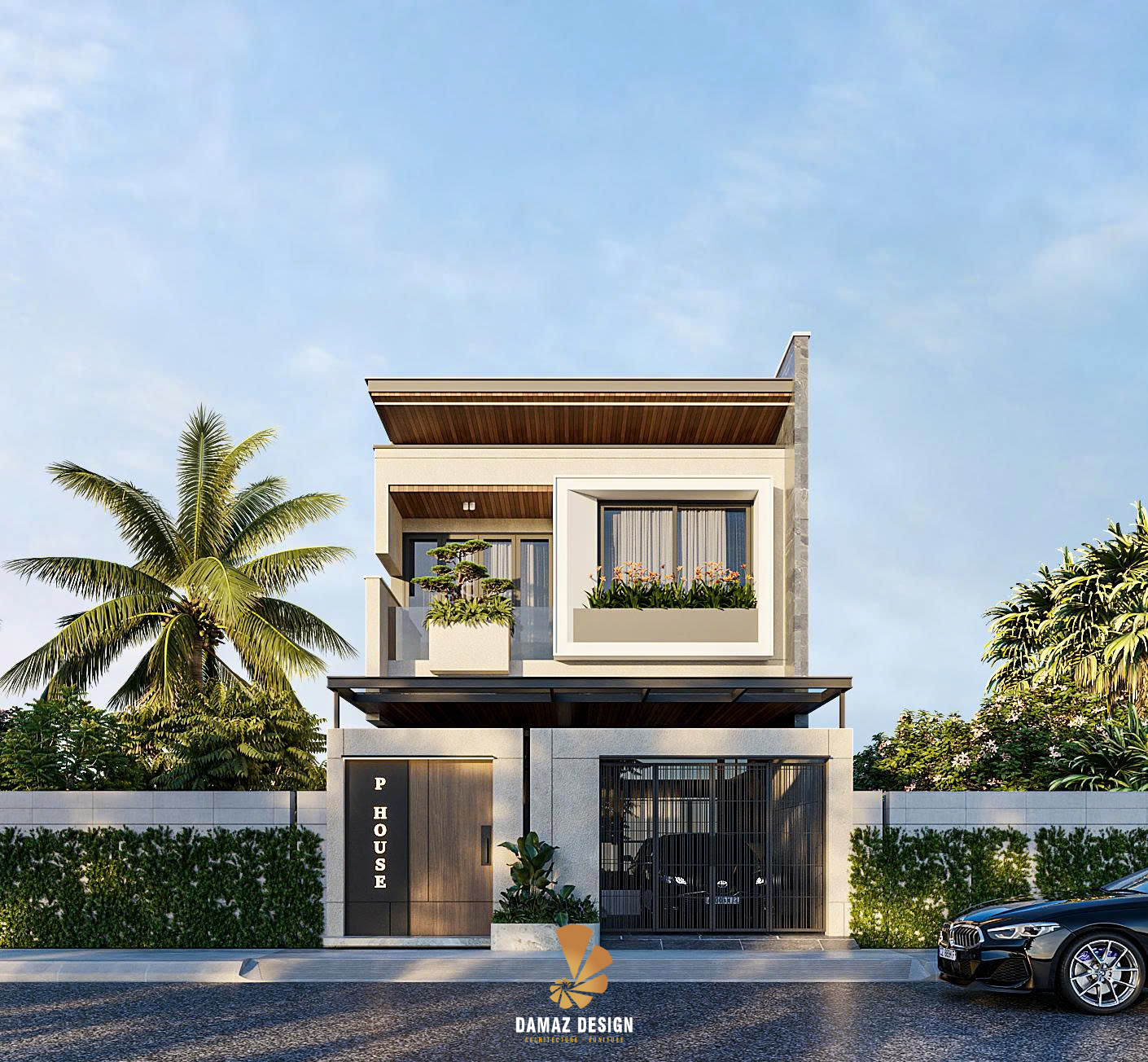 Mẫu thiết kế nhà phố hiện đại tại Nghệ An do Damaz Design thực hiện
